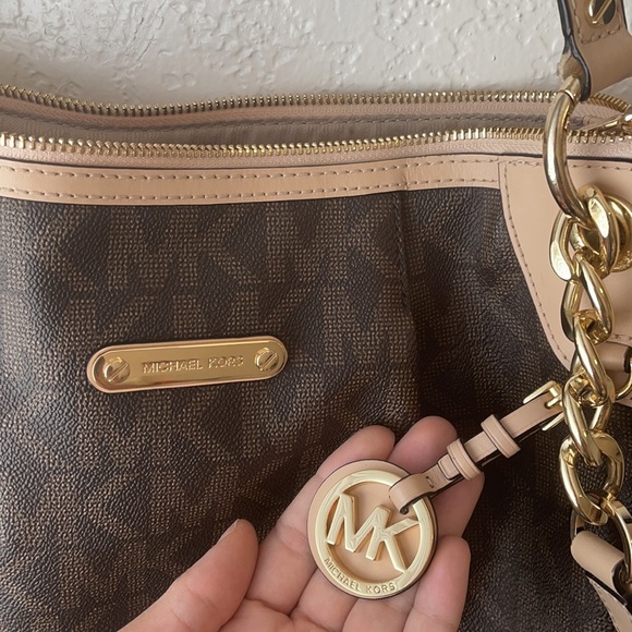 Michael kohl’s monogram hobo style purse - Picture 2 of 9